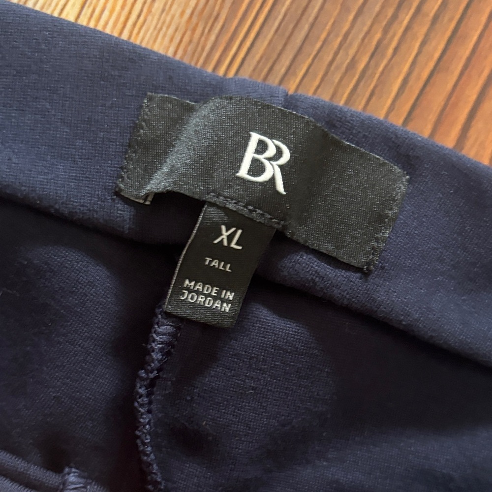 BANANA REPUBLIC NAVY FLARE EVERYWHERE PONTE PULL-ON PANT XL TALL - Picture 7 of 10